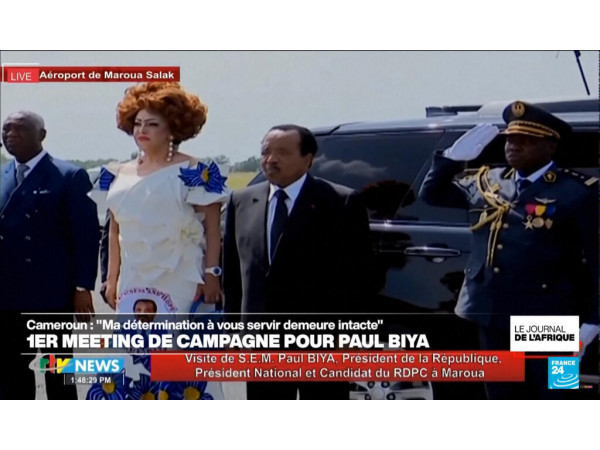J-5 avant la présidentielle au Cameroun, premier meeting pour Paul Biya ...